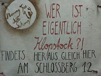 Plakat für "Klopstock! in 7 Minuten". Foto: Laurenz Balzarek