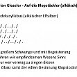 Gieseler - An die Klopstckler