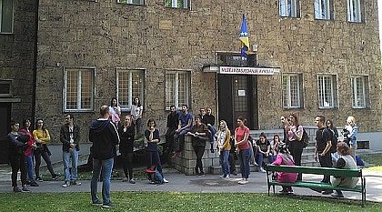 Aufnahme eines Ausfluges von Germanistik- und Slavistikstudierenden nach Bosnien-Herzegowina