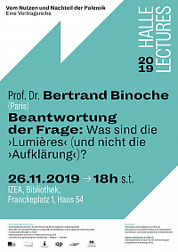 Halle Lectures-Prof. Binoche