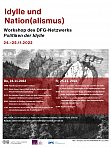 Poster und Programm des Workshops "Idylle und Nation(alismus)"
