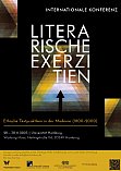 Plakat der Tagung "Literarische Exerzitien"
