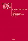 Sulzer Band 2 Schriften zu Psychologie und Ästhetik